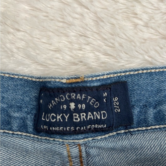 LUCKY BRAND Blue Paisley Distressed Denim Cut Off Shorts 2/26 - Picture 7 of 7